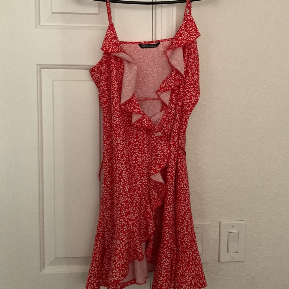 Ruffle, wrap dress